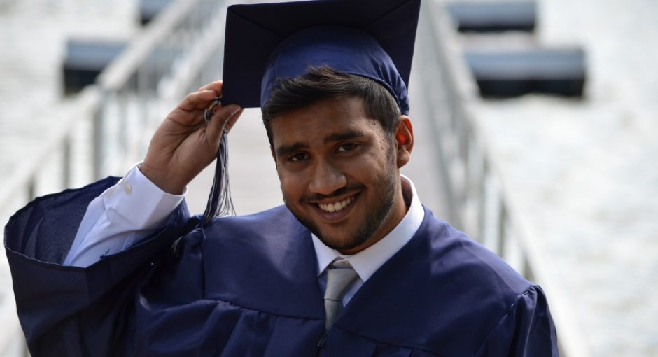 man in academic hat